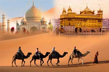 Rajasthan Taj Mahal with Golden Temple Tour